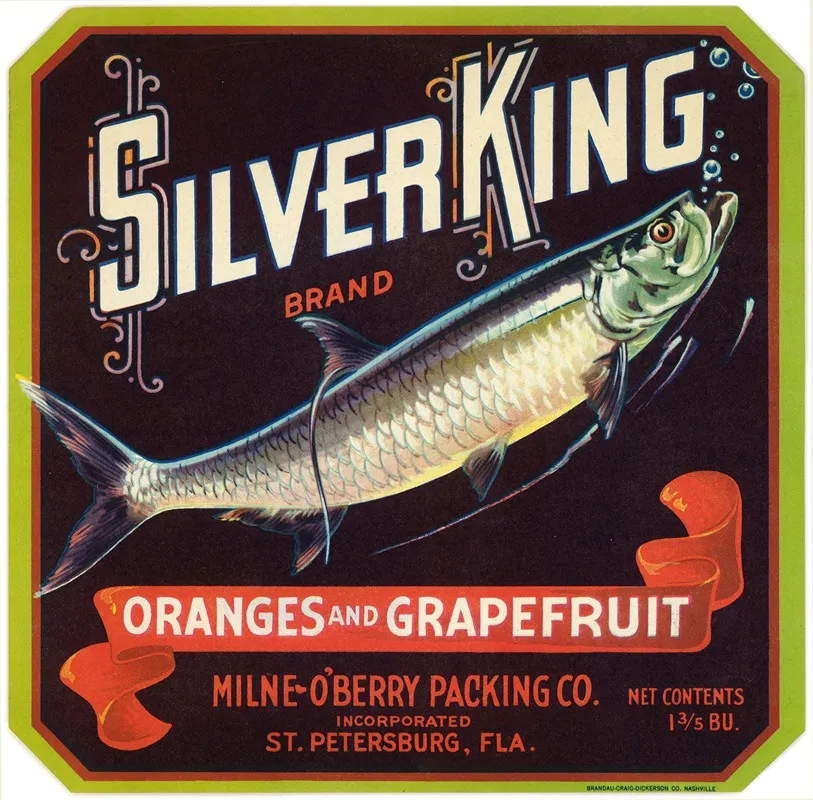Silver King Brand Oranges And Grapefruit Label