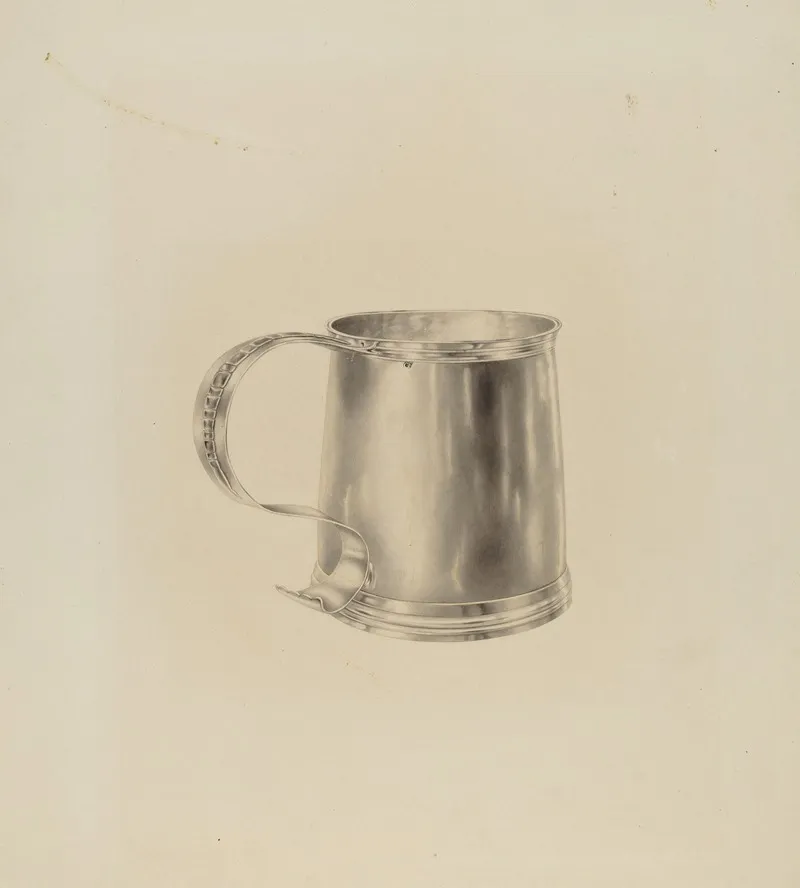 Silver Mug 25 by Hester Duany - Canvas Print