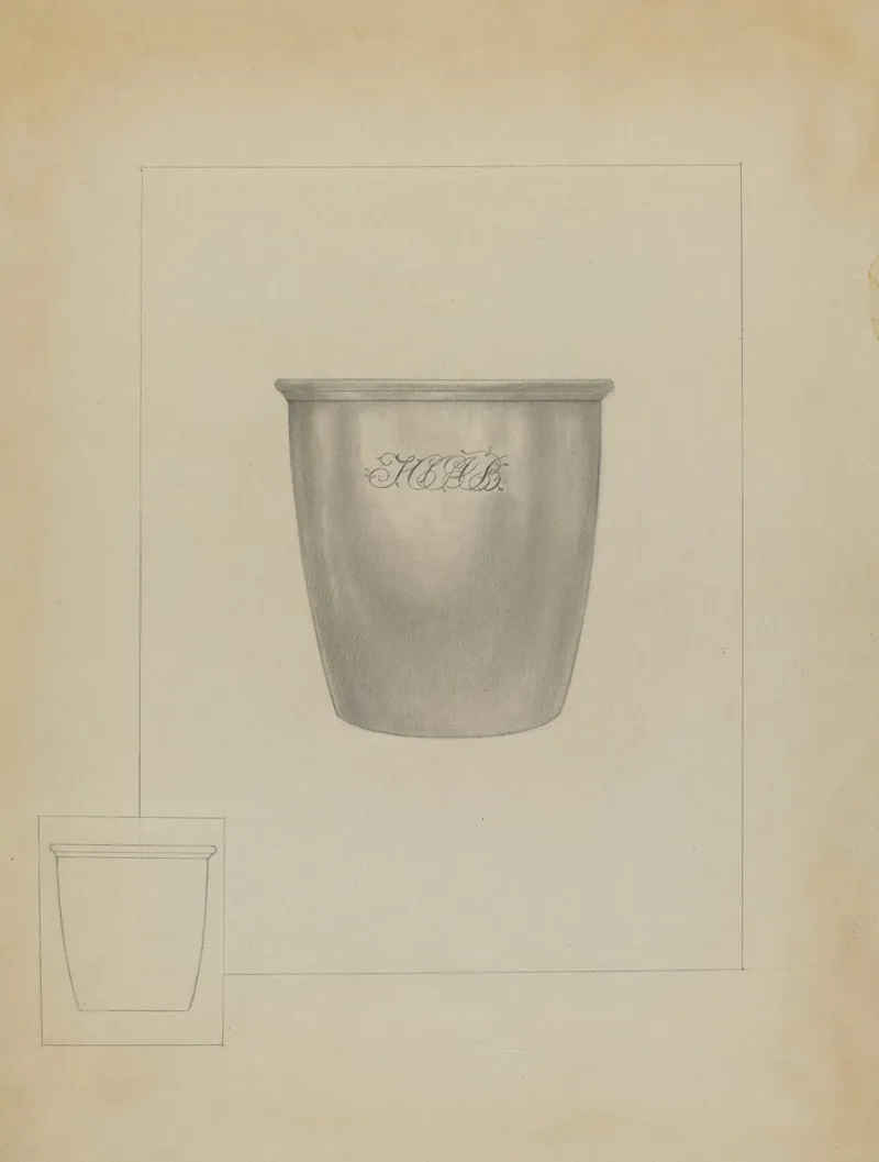 Silver Mug 32 by Isidore Steinberg - Canvas Print