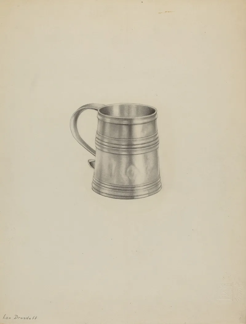 Silver Mug 36 by Leo Drozdoff - Canvas Print