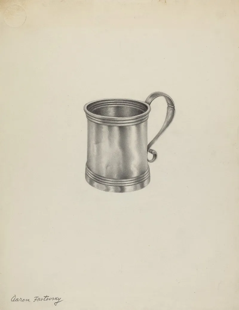 Silver Mug 3 by Aaron Fastovsky - Canvas Print