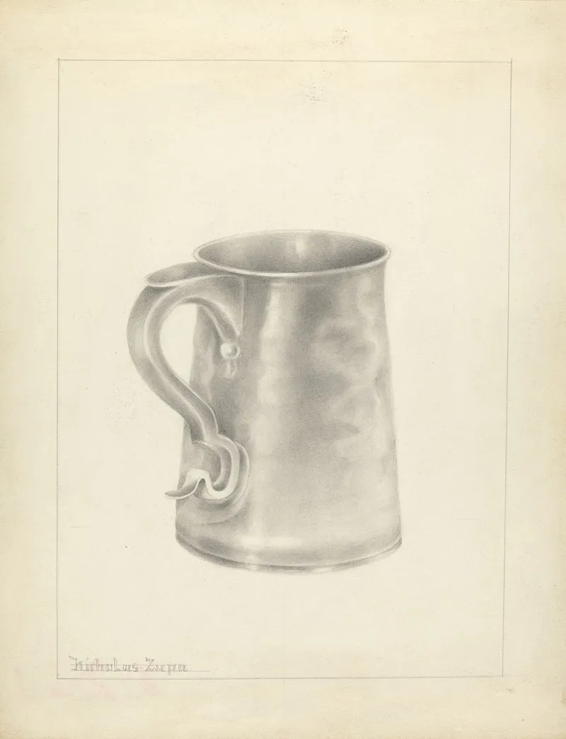 Silver Mug 41 by Nicholas Zupa - Canvas Print