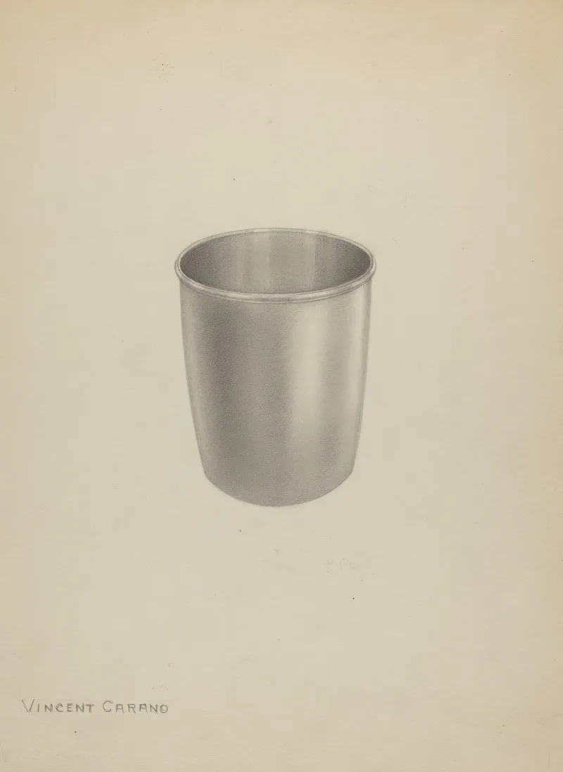 Silver Mug 52 by Vincent Carano - Canvas Print