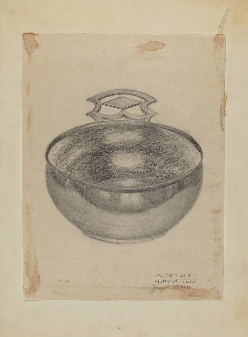 Silver Porringer 14 by Joseph Leboit - Canvas Print