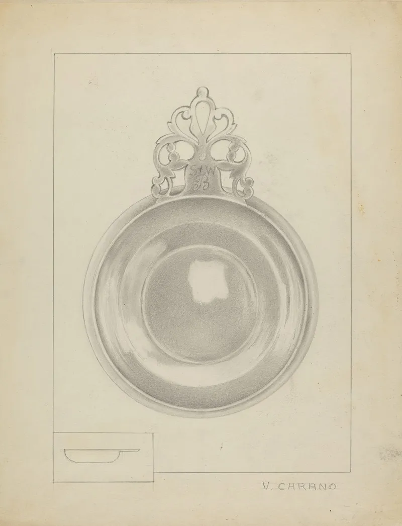 Silver Porringer 20 by Vincent Carano - Canvas Print