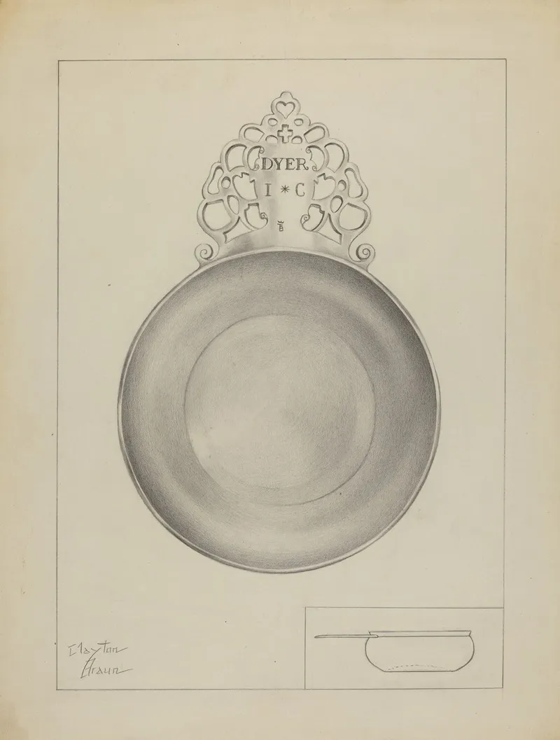 Silver Porringer 4 by Clayton Braun - Canvas Print