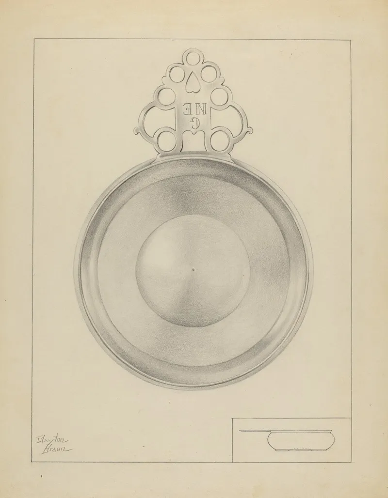 Silver Porringer 5 by Clayton Braun - Canvas Print