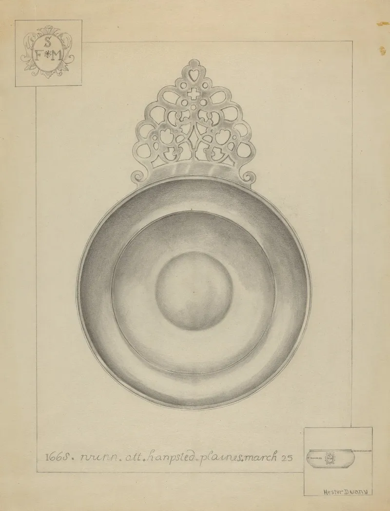 Silver Porringer 9 by Hester Duany - Canvas Print