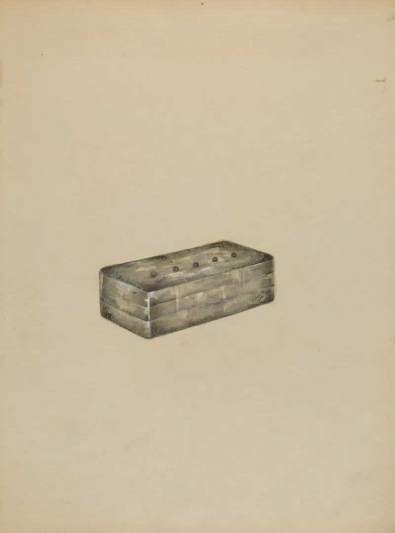 Silver Snuff Box 3 by Columbus Simpson - Canvas Print