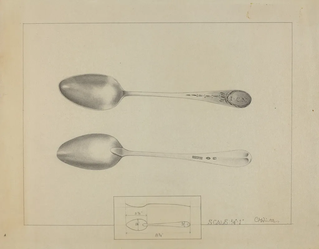 Silver Spoon 8 by Charlotte Winter - Canvas Print