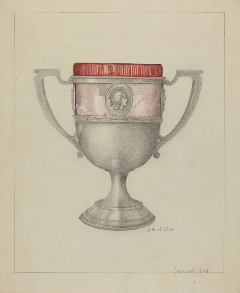 Silver Spoon Holder 2 by Samuel O. Klein - Canvas Print