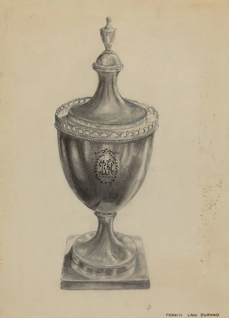 Silver Sugar Bowl 8 by Francis Law Durand - Canvas Print