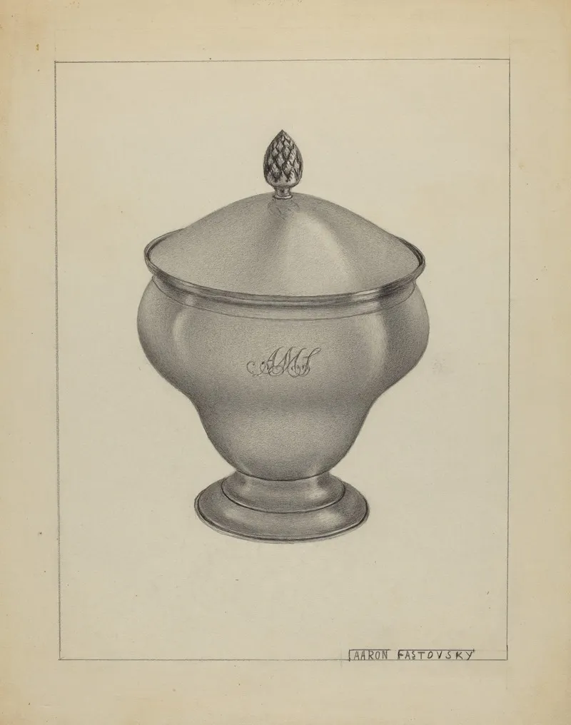 Silver Sugar Bowl by Aaron Fastovsky - Canvas Print