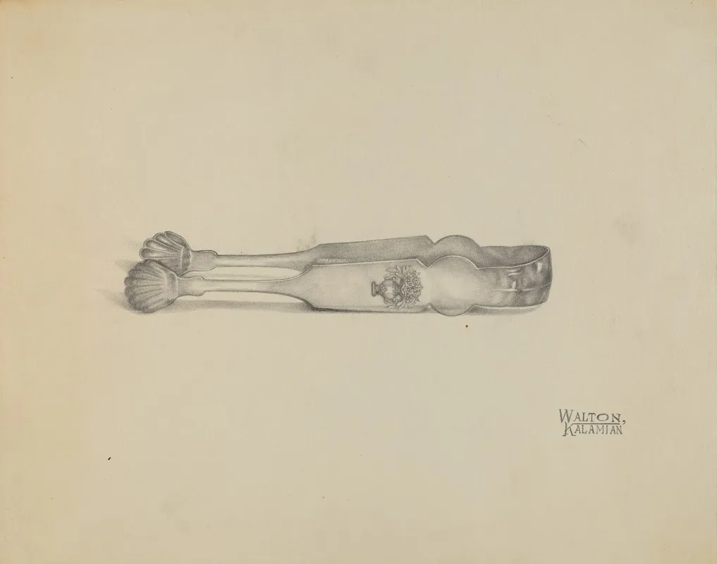 Silver Sugar Tongs 8