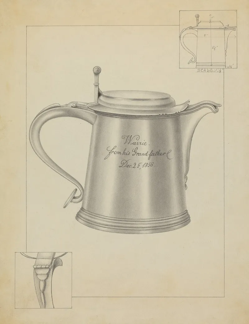 Silver Tankard 13 by Filippo Porreca - Canvas Print