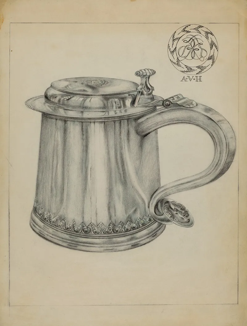 Silver Tankard 30 by Horace Reina - Canvas Print