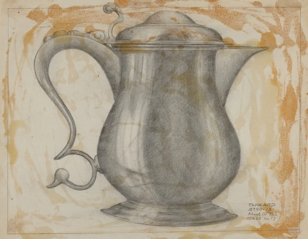 Silver Tankard 37 by Joseph Leboit - Canvas Print