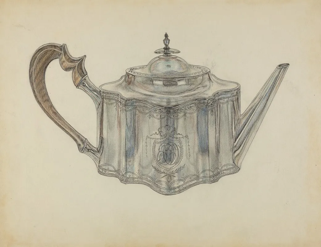 Silver Teapot 29 by Frank Fumagalli - Canvas Print