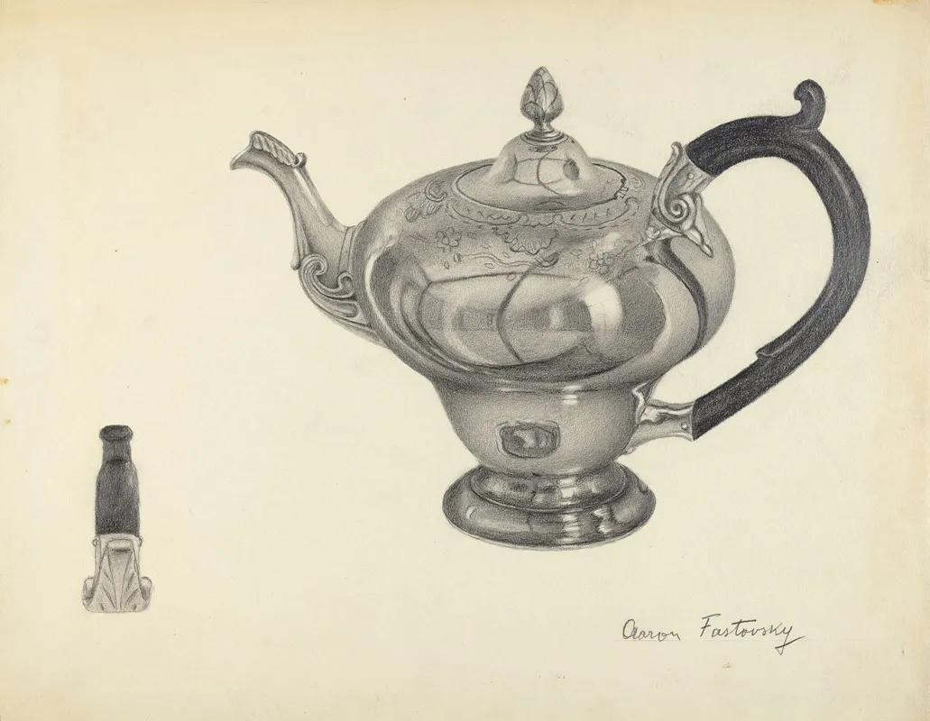 Silver Teapot by Aaron Fastovsky - Canvas Print