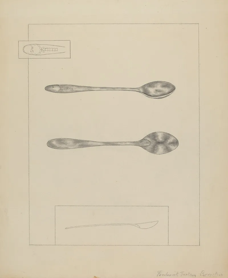 Silver Teaspoon 7 by Frederick Jackson - Canvas Print