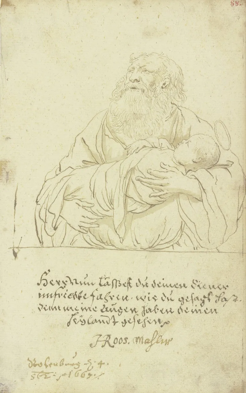 Simeon Mit Dem Jesusknaben Im Arm