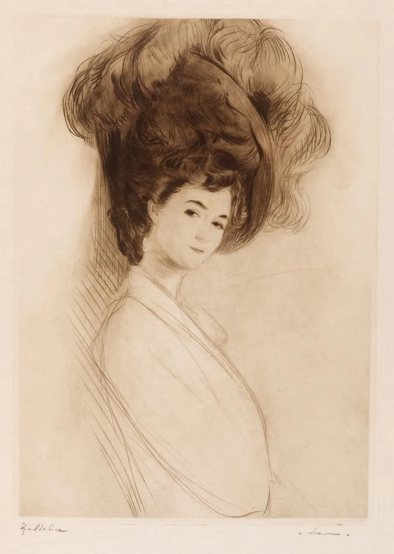 Simone by Edgar Chahine - Canvas Print