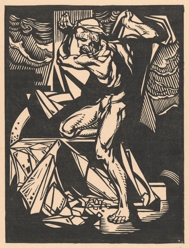 Simson Vernielt De Zuilen Van De Tempel by Johannes Josephus Aarts - Canvas Print