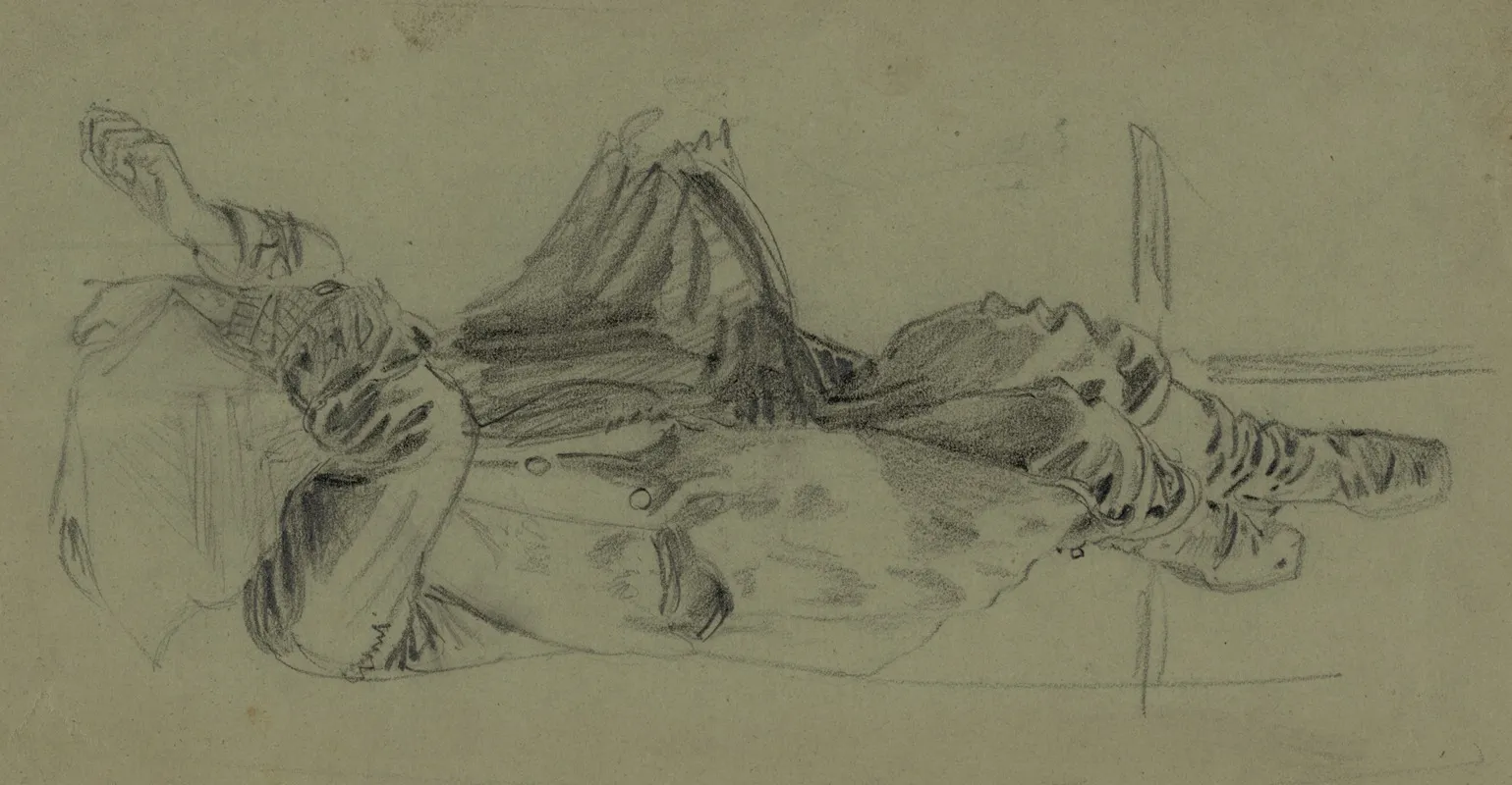 Single Reclining Figure With Cloth Over Face