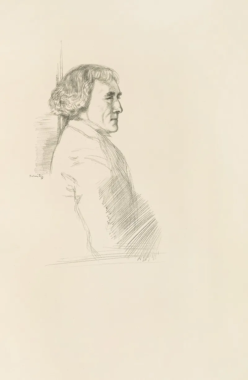 Sir Henry Irving 4 by William Rothenstein - Canvas Print