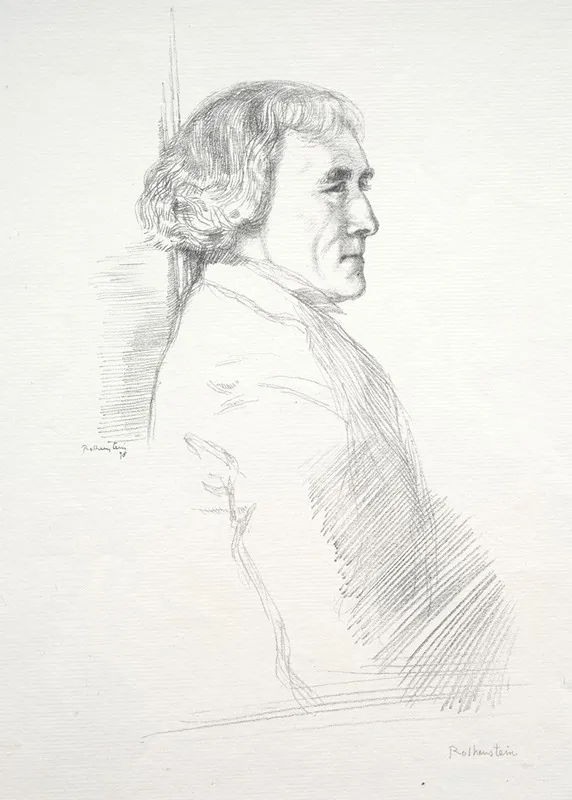 Sir Henry Irving by William Rothenstein - Canvas Print