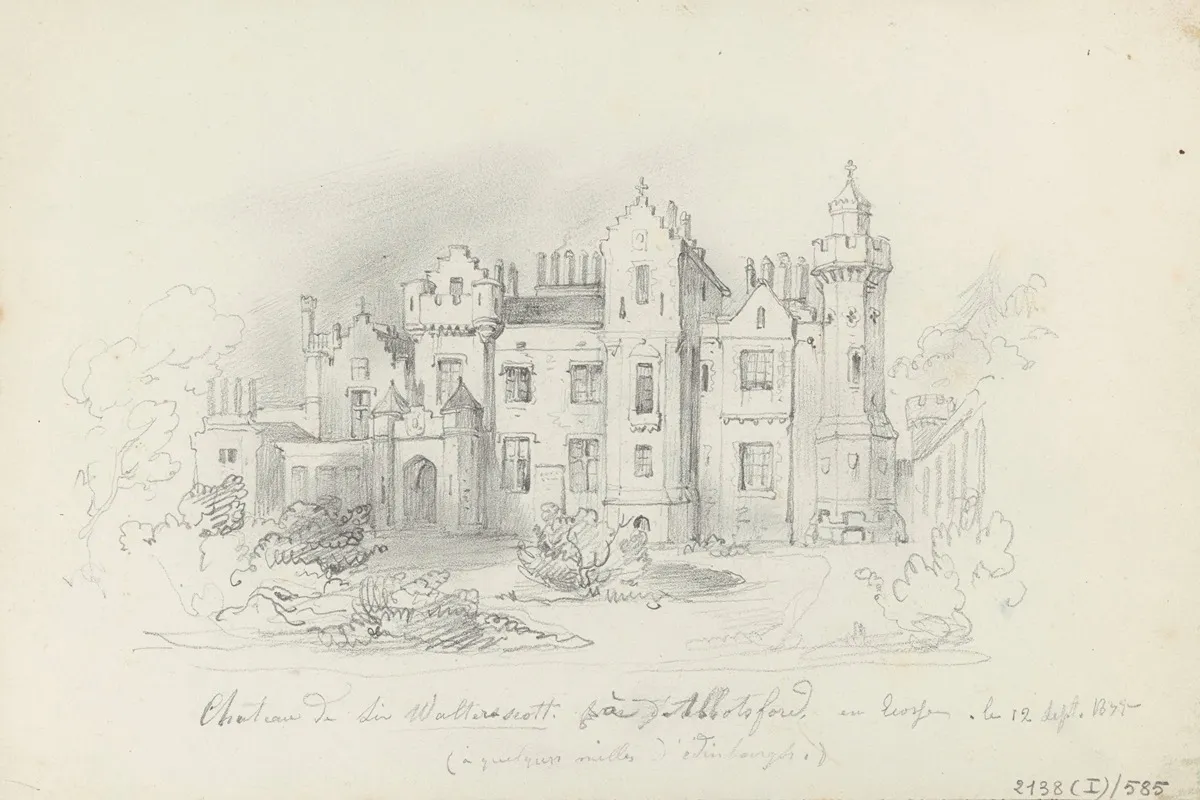 Sir Walter Scotts Castle In Abbotsford Scotland