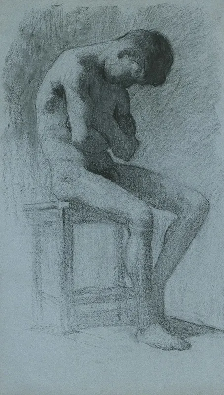 Sitting Male Nude