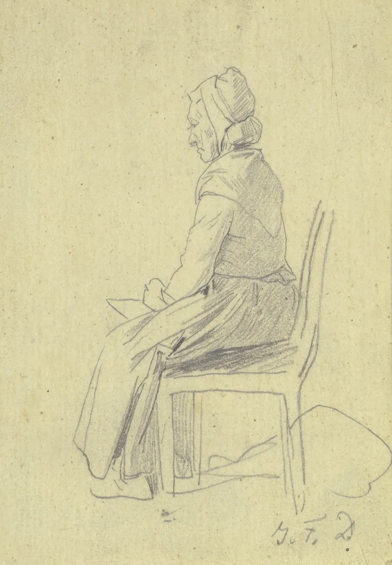 Sitting Old Woman 3