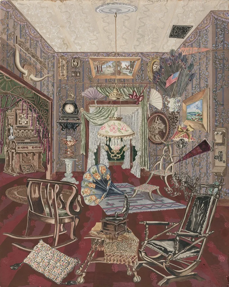 Sitting Room by Perkins Harnly - Canvas Print