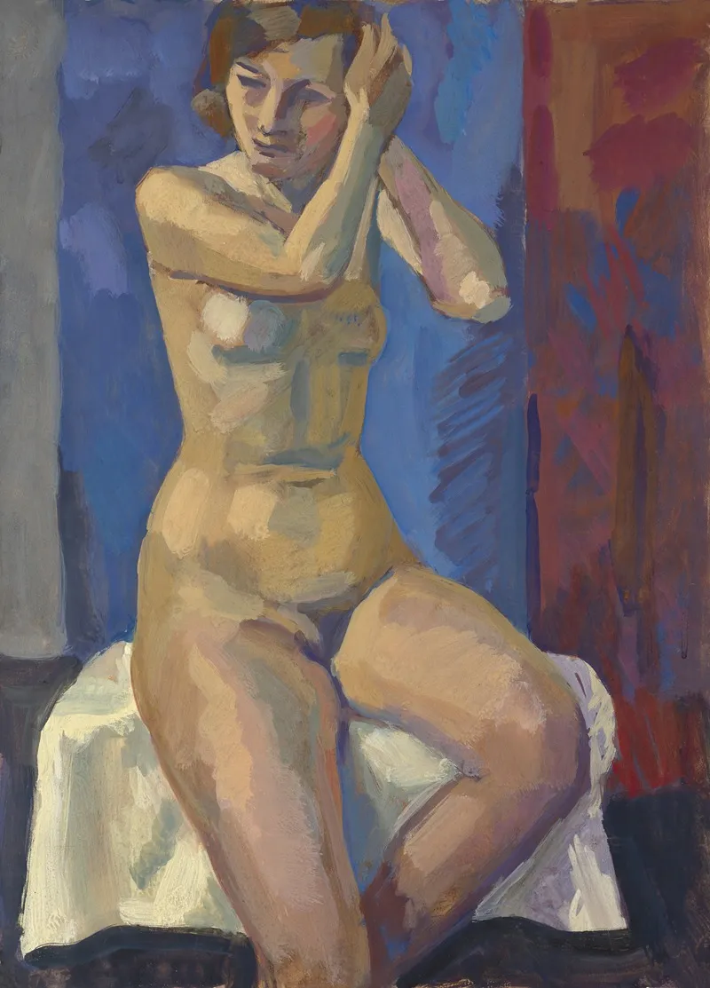 Sitzender Weiblicher Akt 7