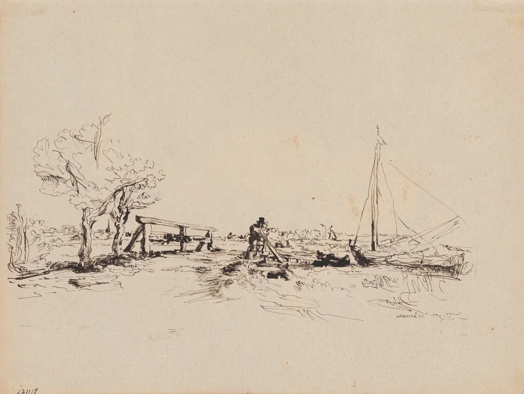 Sixs Bridge 2 by James Ensor - Canvas Print