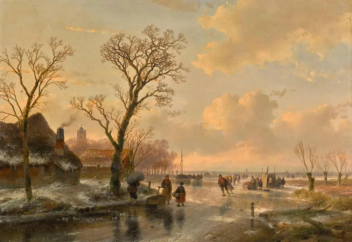 Skaters On A Frozen River 2
