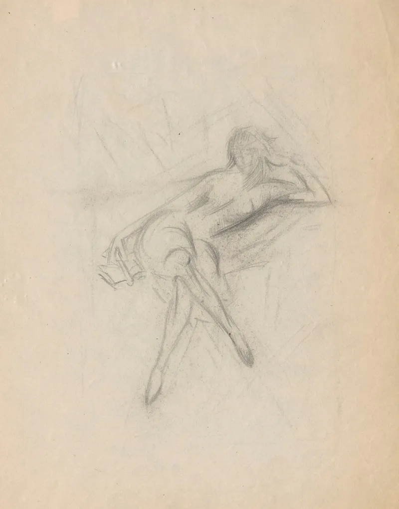 Sketch 25 by Jerzy Hulewicz - Canvas Print