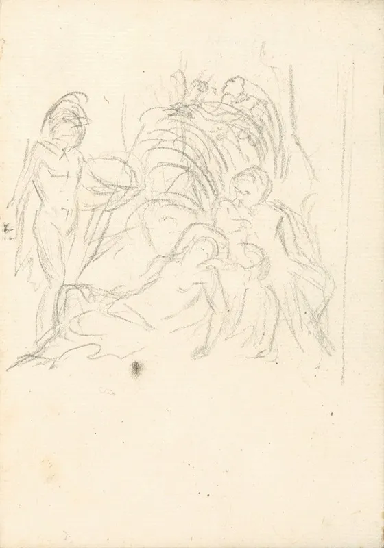 Sketch 5 by Benjamin West - Canvas Print