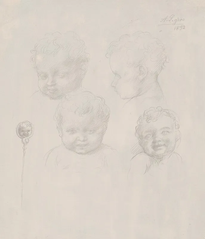 Sketch For Childrens Heads