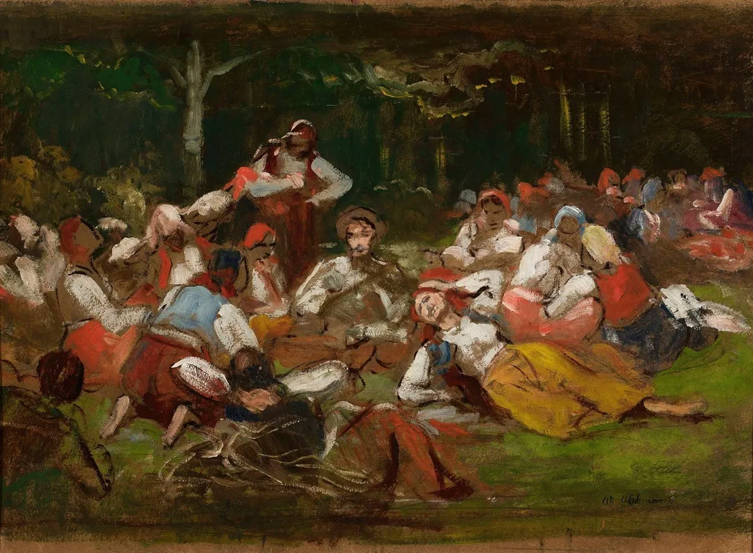 Sketch For Harvesters Resting