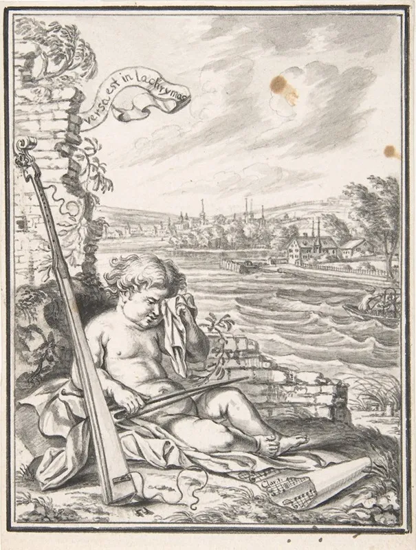 Sketch For Title Page Of The Neujahrsblatt Vom Musiksaal Zurich