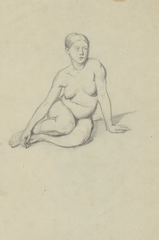 Sketch Of A Nude Female