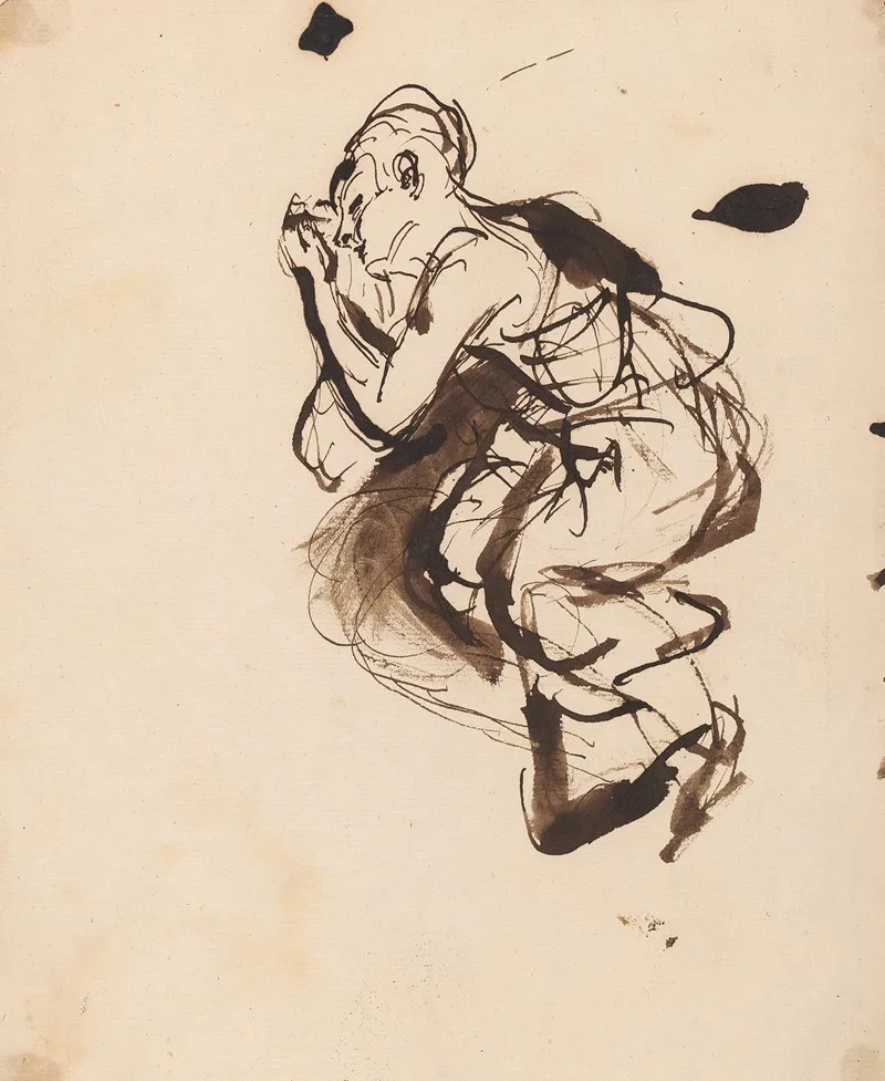 Sketch Of A Sleeping Woman