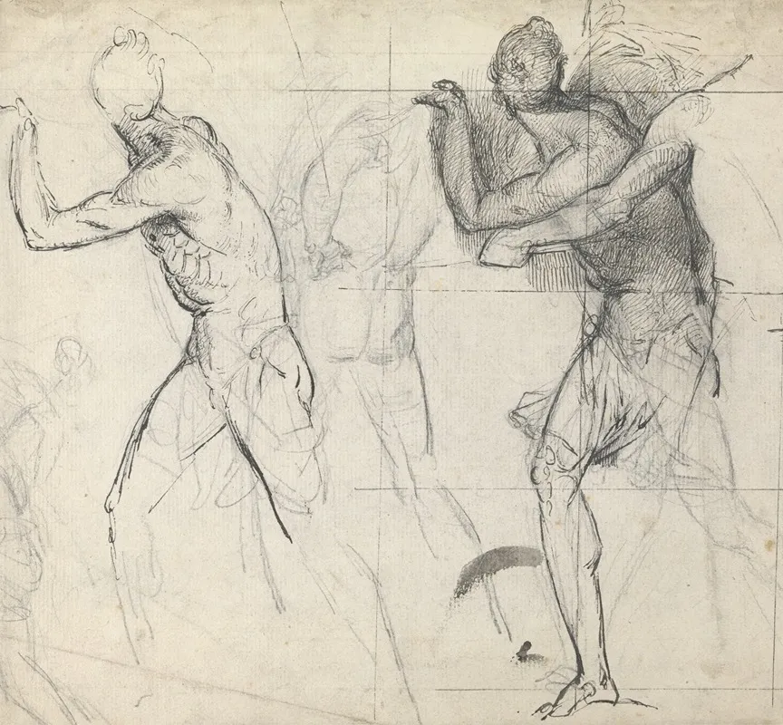 Sketch Of Classical Figures In Action