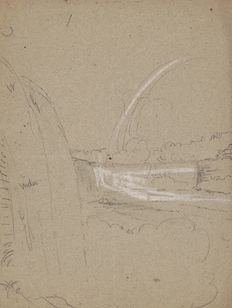 Sketch Of Niagara Falls From The American Side