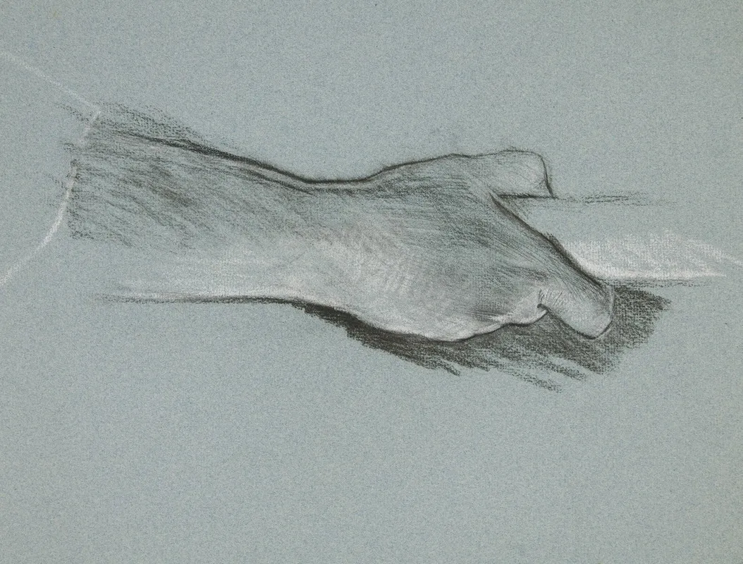 Sketch Of One Hand Grasping A Pole