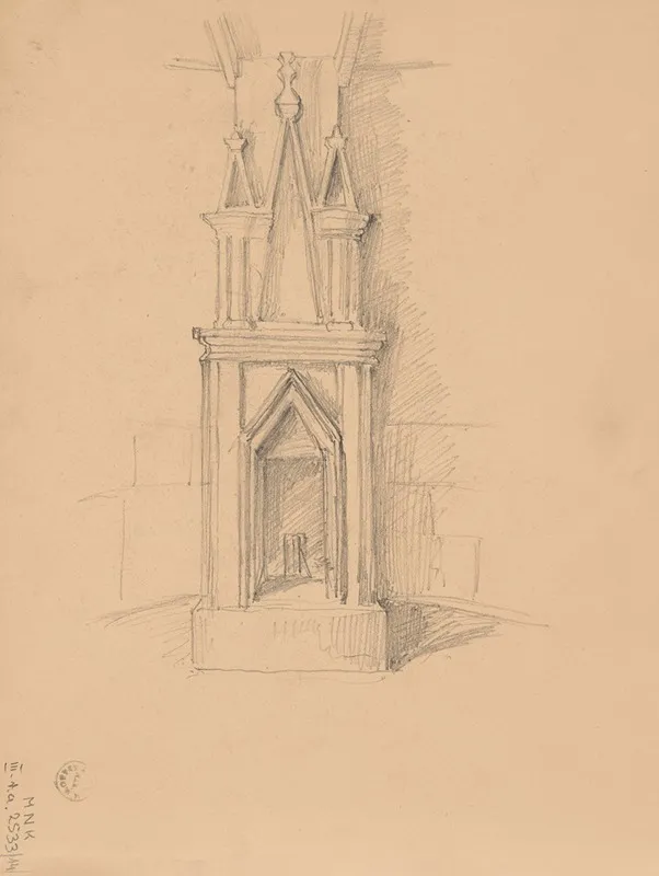 Sketch Of The Ruins Of The Castle In Smolen