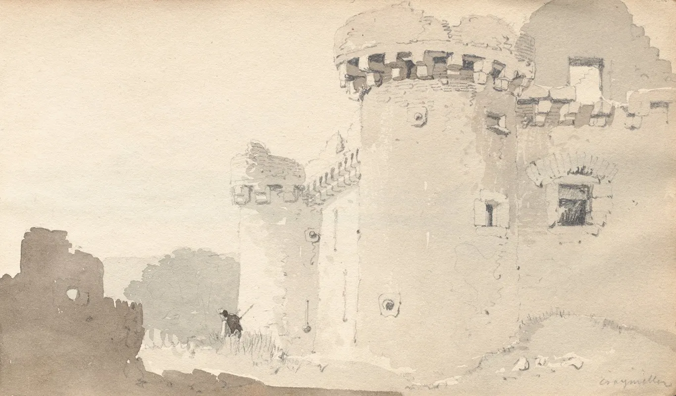 Sketchbook Ruined Castle by Samuel Prout - Canvas Print