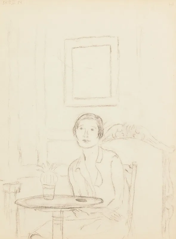 Sketchbook Sketch 5 by Frederick Carl Frieseke - Canvas Print